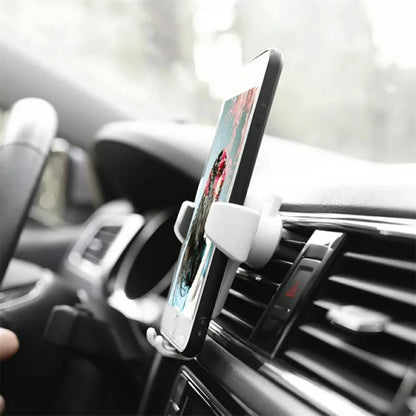 Universal Gravity Auto Phone Holder - Air Vent Clip Mount for iPhone & Samsung
