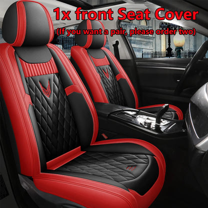 Leather Car Seat Covers Full Set - Universal PU Leather Auto Interior Protection