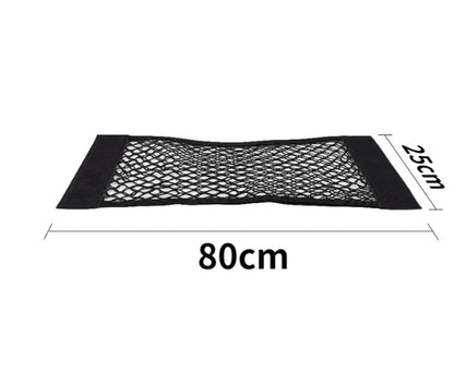 Car Storage Net Organizer - Universal Vehicle Cargo Mesh with Velcro Installation