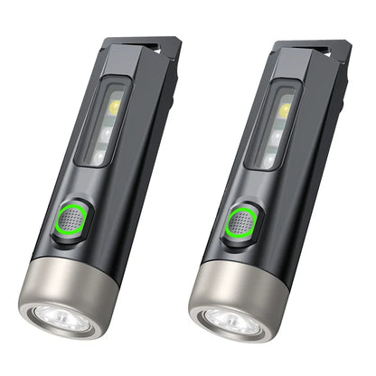 PHILIPS 2025 Super Bright EDC Flashlight - Rechargeable Mini Keychain Light