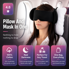 Cotton Travel Pillow & Eye Mask Set