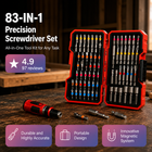 83-Piece S2 Steel Impact Bit Set