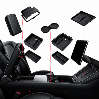 Ensemble d’organisateurs pour console de Model Y, 7 pièces