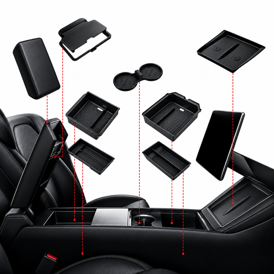 Ensemble d’organisateurs pour console de Model Y, 7 pièces
