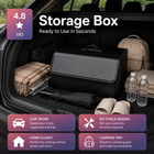 Collapsible PU Leather Trunk Organizer