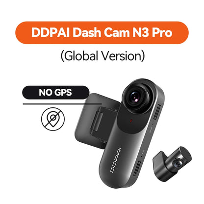 DDPAI Mola N3 Pro Dash Camera - 2.5K Resolution with WiFi Smart Connect & Dual Recording