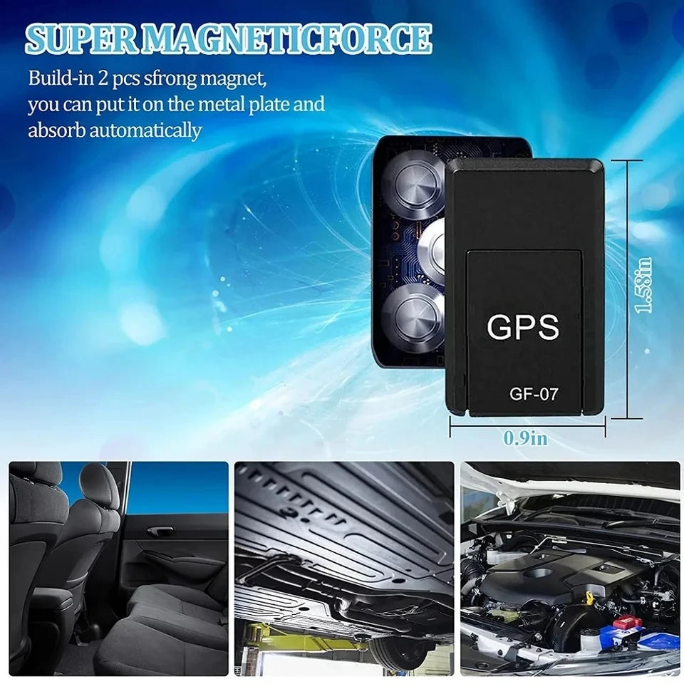 Mini GF-07 GPS Tracker - Real-Time Location Device for Cars, Bikes, Pets & Children