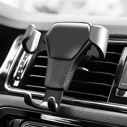 Universal Gravity Auto Phone Holder - Air Vent Clip Mount for iPhone & Samsung