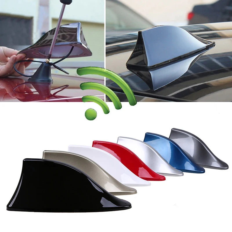 Shark Fin Antenna Cover - Decorative Roof Aerial with Signal Enhancement
