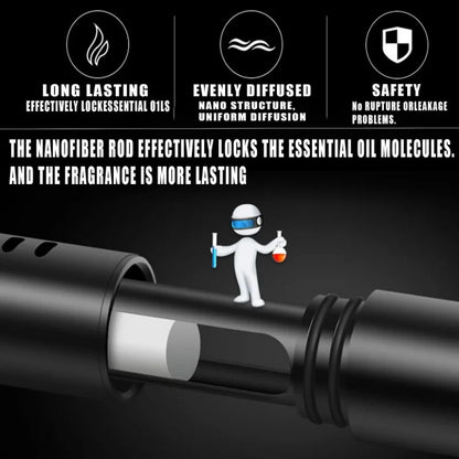 8-Piece Car Air Vent Perfume Diffuser Set - Premium Aluminum Alloy Air Freshener