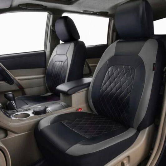Universal PU Leather Car Seat Covers - Airbag Compatible Protection Set