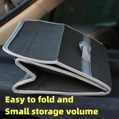 Large Car Trunk Organizer - Anti-Slip Felt Storage Box with Boot Compartment