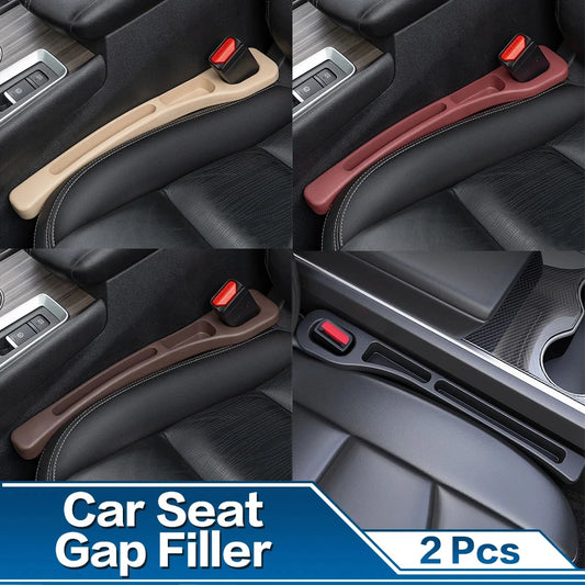 Car Seat Gap Filler 2-Piece Set - Console Organizer Storage Solution