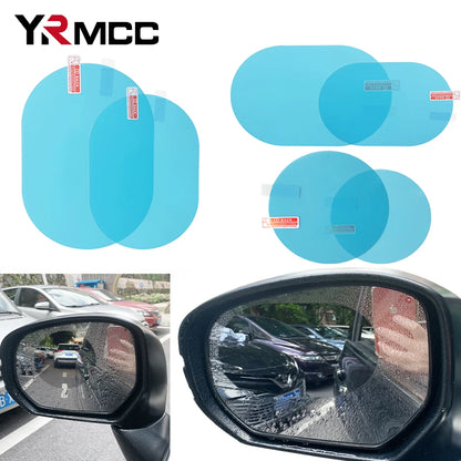 Car Rearview Mirror Rainproof Film - Anti-Fog Clear Protection for All Weather