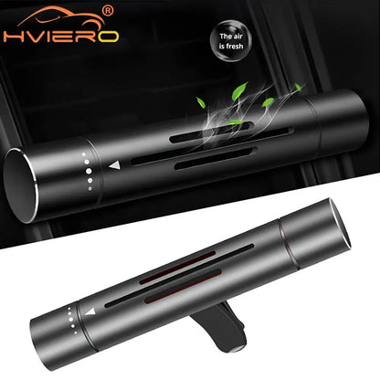 Premium Metal Car Air Freshener - Rotary Control Vent Clip Aromatherapy