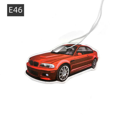 BMW Car Air Freshener Collection - Model-Specific Paper Pendants for Rearview Mirror