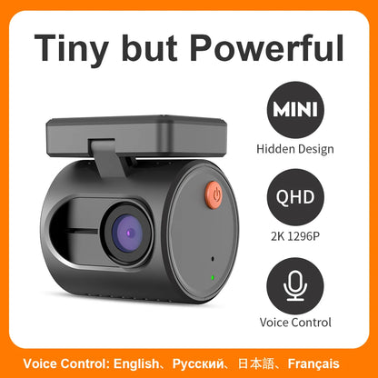 KAWA MINI 3 Dash Camera - 2K QHD with Voice Control & WiFi App Monitor