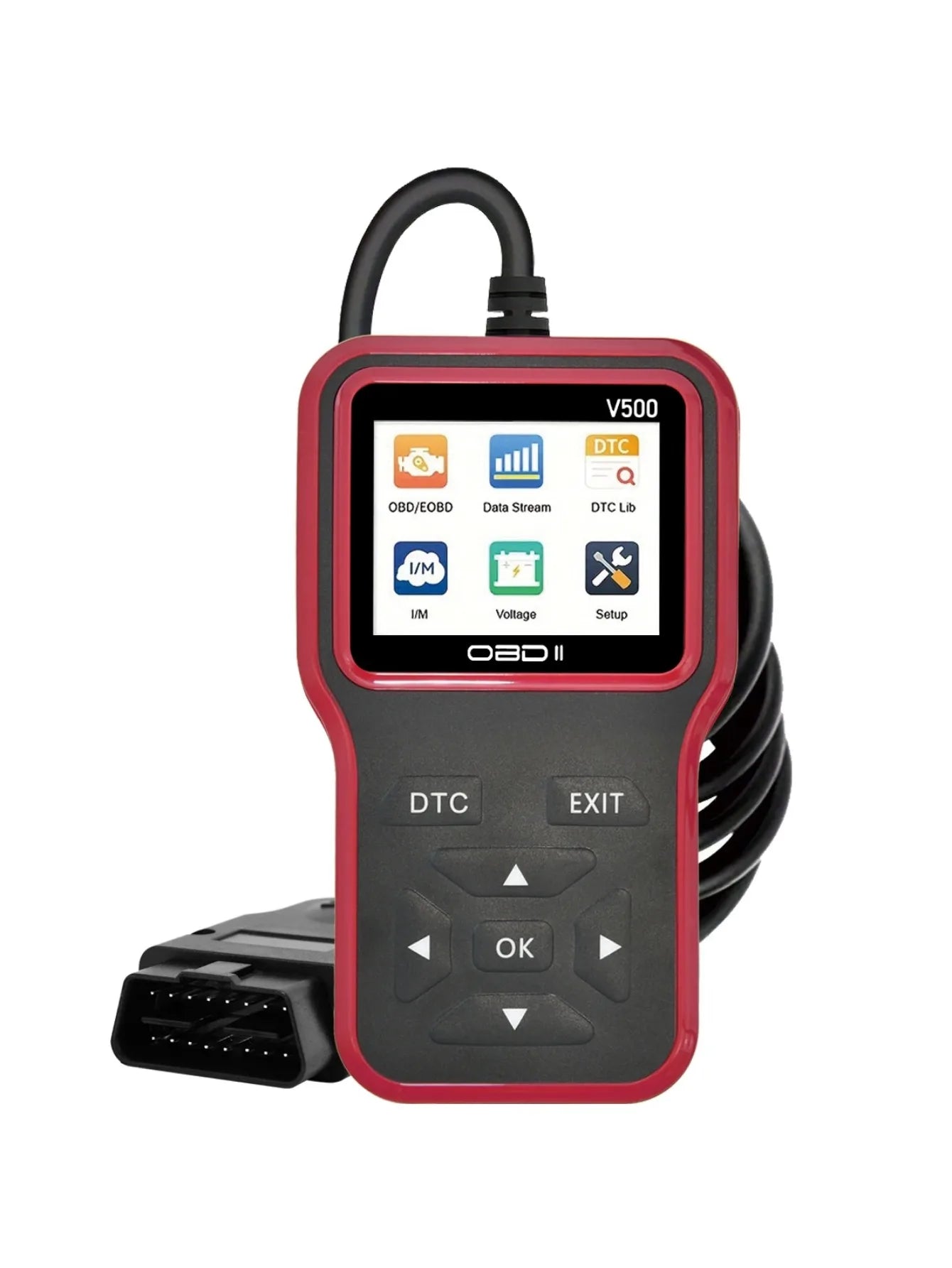 OBD2 Scanner V500 - Professional Car Diagnostic Tool with Engine Fault Code Reader