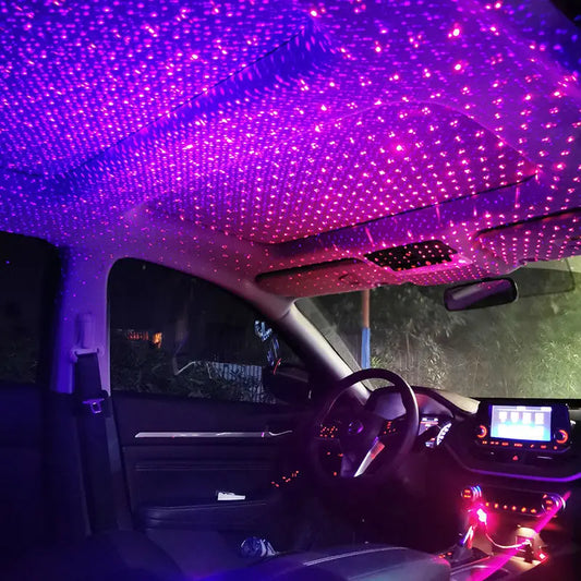 LED Starry Sky Projector - USB Car Roof & Room Galaxy Night Light