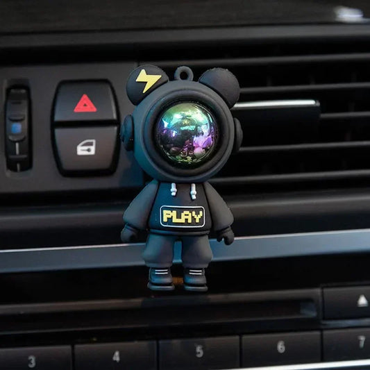 Cartoon Astronaut Car Air Freshener - Cute Vent Clip Decoration with Fragrance