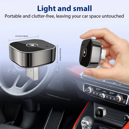 2-in-1 Wireless CarPlay and Android Auto Adapter - Converts Wired to Wireless Connection