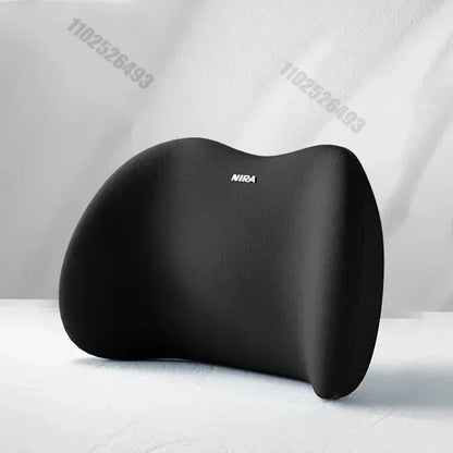 Memory Foam Car Headrest & Lumbar Support Set - Ergonomic Neck Pillow & Back Cushion