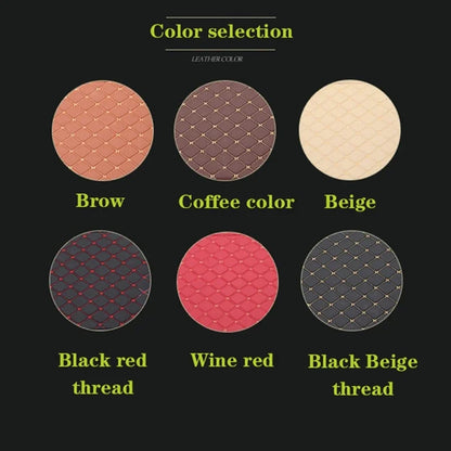 Car Floor Mats 4-Piece Set - Premium Artificial Leather with Anti-Slip Design