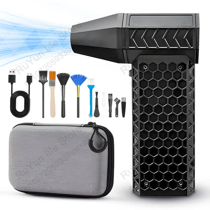 CAER Turbo Jet Fan - 130,000RPM Portable Air Blower with Storage Options