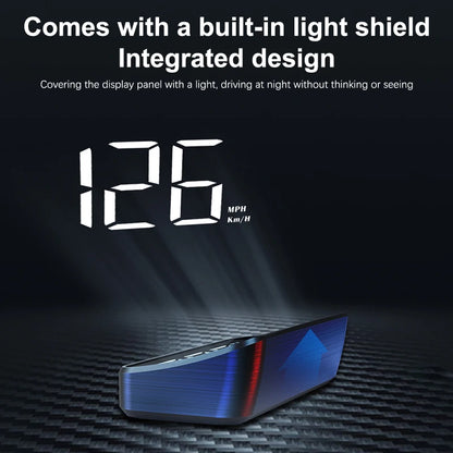 Car HUD Speedometer - GPS Head-Up Display with Windshield Projection