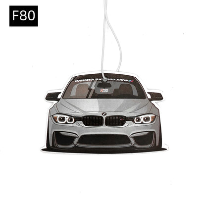 BMW Car Air Freshener Collection - Model-Specific Paper Pendants for Rearview Mirror