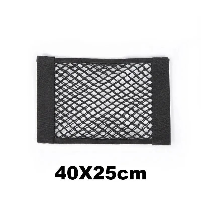Car Storage Net Organizer - Universal Vehicle Cargo Mesh with Velcro Installation