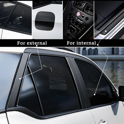 Nano Carbon Fiber Car Protection Tape - 3D Adhesive Strip for Door & Mirror Guard