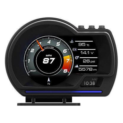 Digital HUD Head-Up Display - OBD2+GPS Car Speedometer with Speed Warning