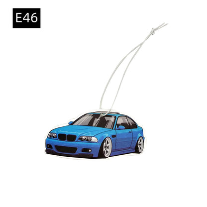 BMW Car Air Freshener Collection - Model-Specific Paper Pendants for Rearview Mirror