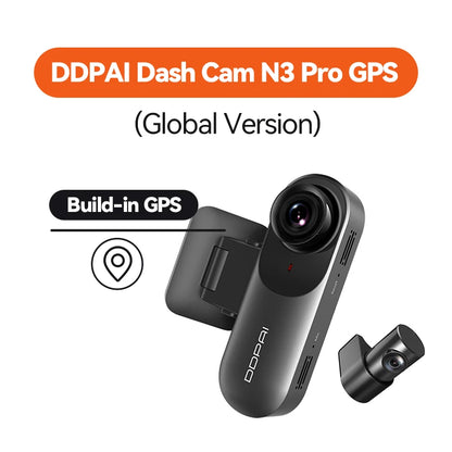 DDPAI Mola N3 Pro Dash Camera - 2.5K Resolution with WiFi Smart Connect & Dual Recording