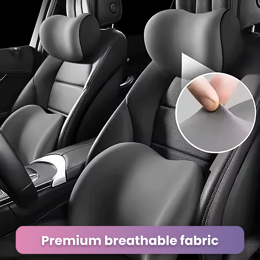 Memory Foam Neck & Lumbar Cushion Set