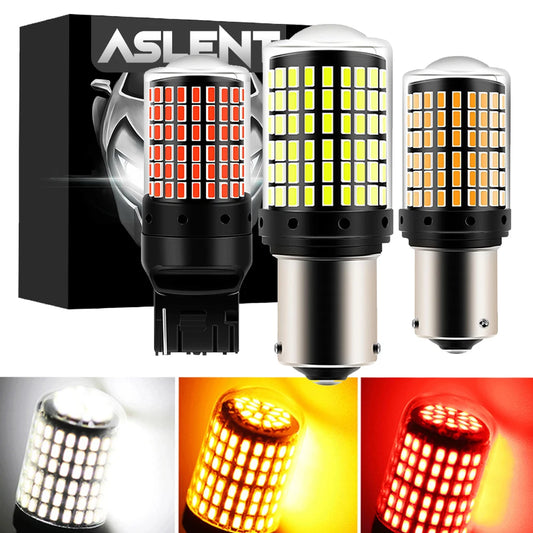 2-Piece 144SMD LED Bulb Set - CanBus Compatible Turn Signal & Brake Lights
