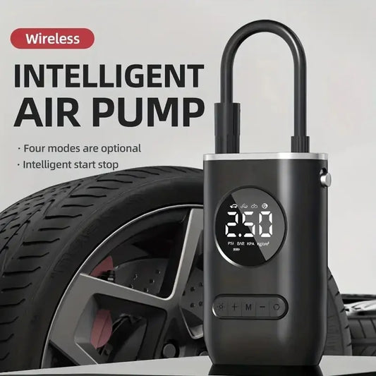 Intelligent Portable Electric Tire Pump - Wireless Digital Air Compressor