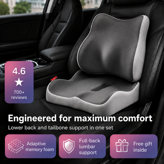 Ergonomic Memory Foam Seat Cushion