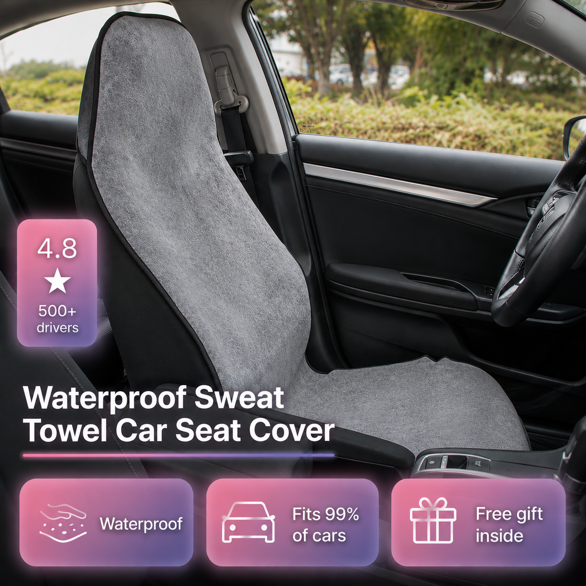 Waterproof Sweat Towel Car Seat Cover