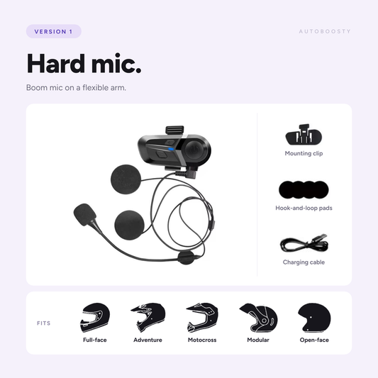 Casque moto avec kit audio Bluetooth 5.3