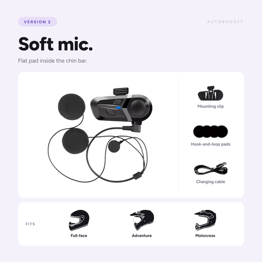 Casque moto avec kit audio Bluetooth 5.3